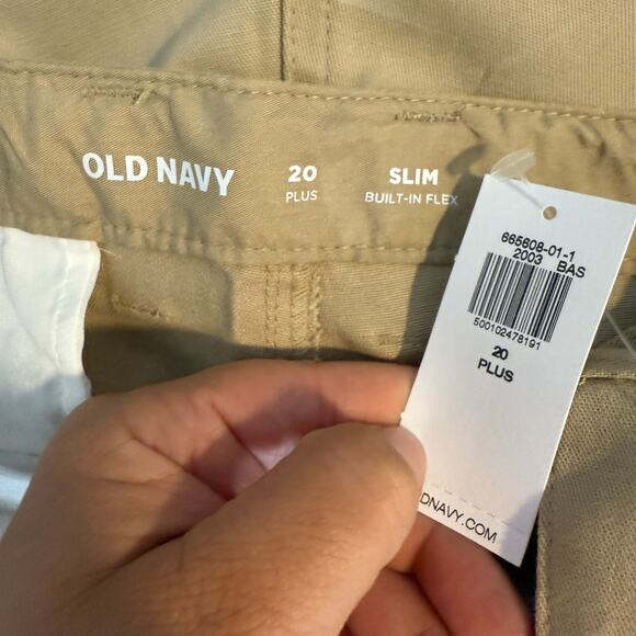 Old Navy Slim School Uniform Chino Pants for Boys, Shorength, 20 Plus 665608 - Picture 5 of 8